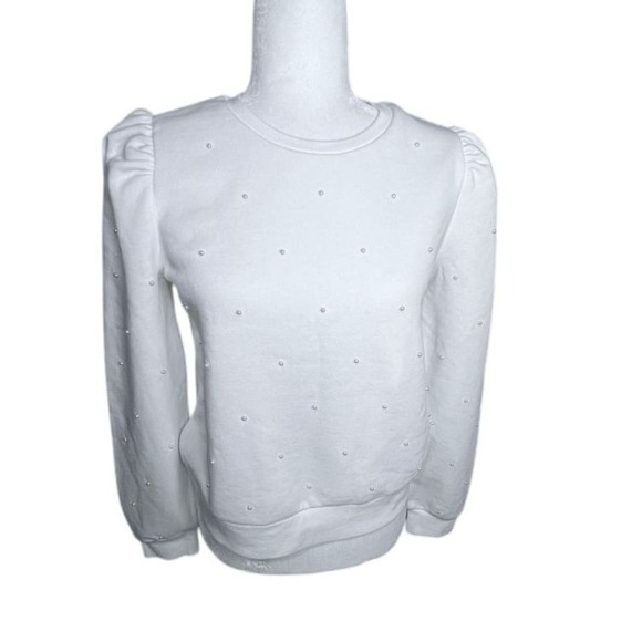 NWT‎ Generation Love Eleanor Pearl Off-White Pearl Long Sleeve Sweatshirt XS - Picture 1 of 6